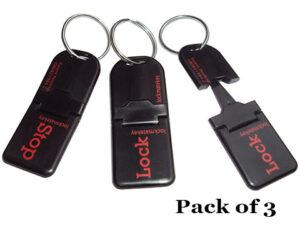 Pack of 3 disc lock reminder keys